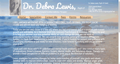 Desktop Screenshot of drlewistherapy.com