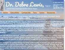 Tablet Screenshot of drlewistherapy.com
